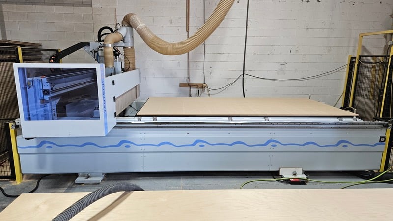 Homag #Optimat-NBP084/Vantech-510, CNC Flat Table Nesting Router, 5' x 10' table, 13.4 HP spindle, phenolic - Image 2