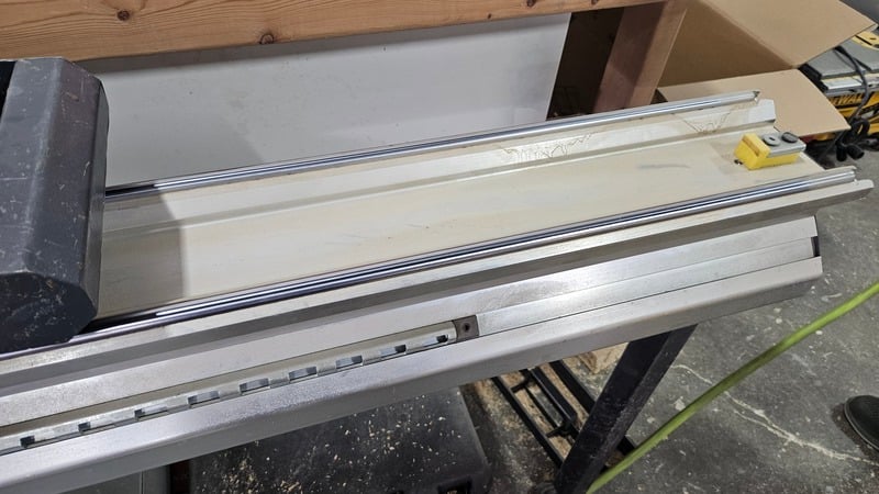 Castaly #TS-P3200-AU, Sliding Table Saw, 126" cut length, 10' anodized aluminum sliding carriage, scoring - Image 3