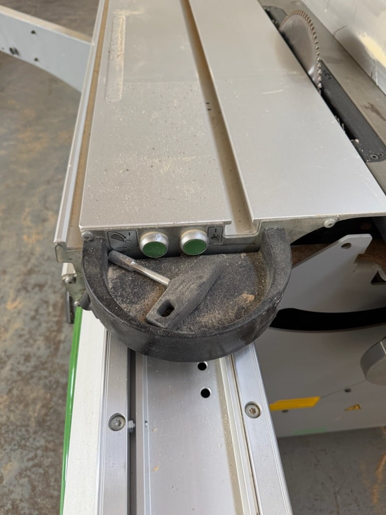 Felder #K-700-S, Sliding Table Saw, 8'-10' X-Roll sliding table length, 5.5-7.5 HP, scoring blade, 1PH, 2013 - Image 3