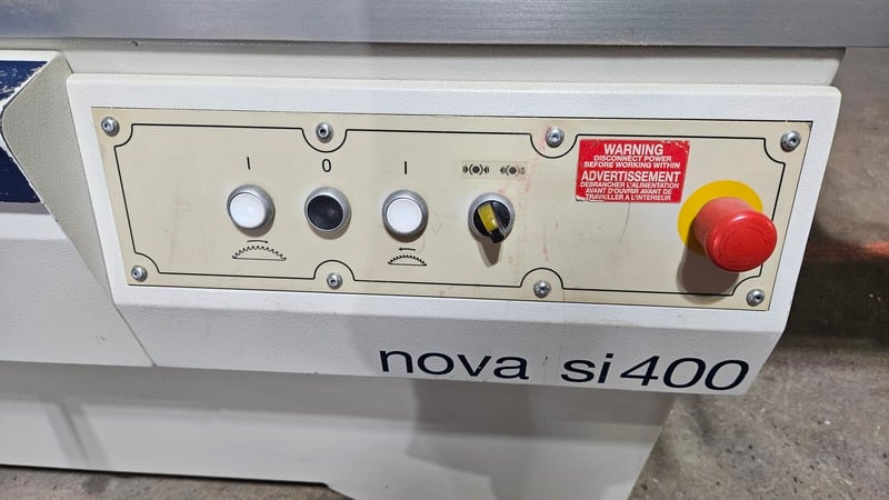 SCM #Nova-SI-400, Sliding Table Saw, cast iron work table, anodized aluminum sliding table, adjustable - Image 6