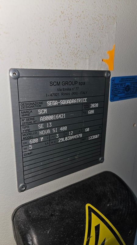 SCM #Nova-SI-400, Sliding Table Saw, cast iron work table, anodized aluminum sliding table, adjustable - Image 7