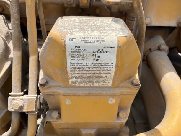 1476 HP Caterpillar #3512B, diesel engine core, 1200 RPM, 4AW Serial Prefix, good rebuildable core, 2006 - Image 2