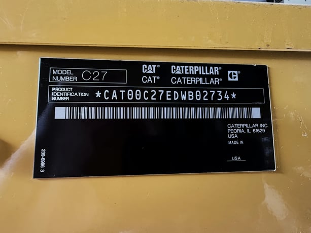 750 KW Caterpillar #C27, Diesel Generator Set, 480 Volts, 1800 RPM, 1375 gallon fuel tank, sound attenuated - Image 7