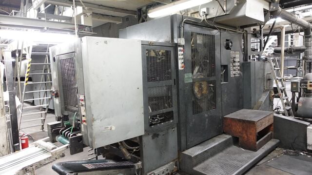 Heidelberg #JF-50, double web combo folder, 22.75" cutoff, 38" web, 50000 impressions, 4 & 8 page, 2000 - Image 3
