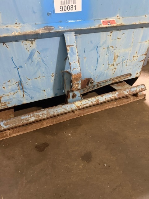 40' cu.ft. Roura, Self Dumping Scrap Hopper, 52" x62" x45" - Image 3