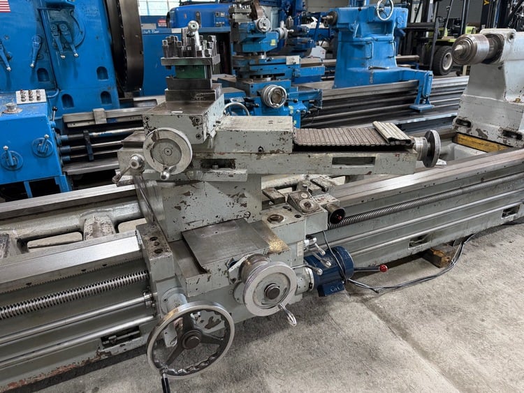 57" x 324" Geminis #GE1400, engine lathe, 42" swing over cross slide, 72" swing in gap, 4-1/4" spindle hole - Image 5