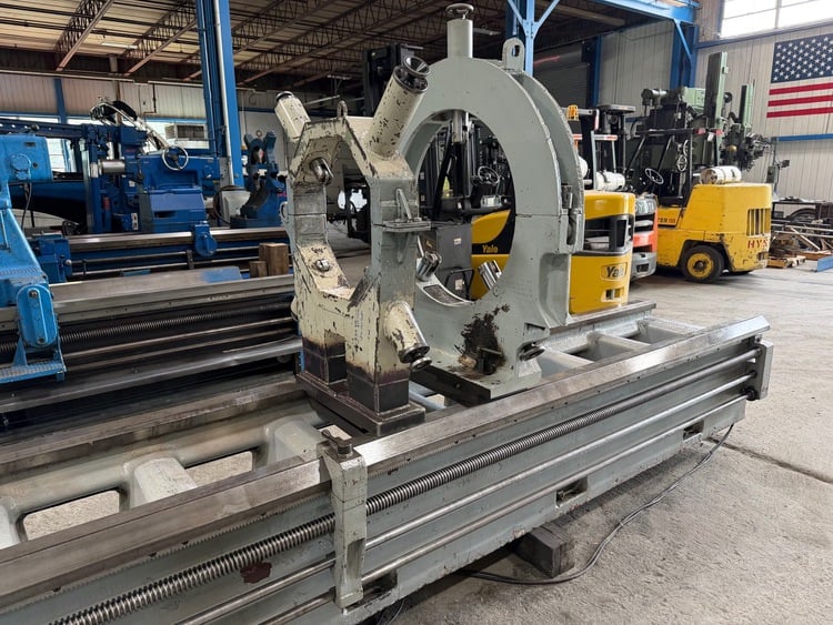57" x 324" Geminis #GE1400, engine lathe, 42" swing over cross slide, 72" swing in gap, 4-1/4" spindle hole - Image 7