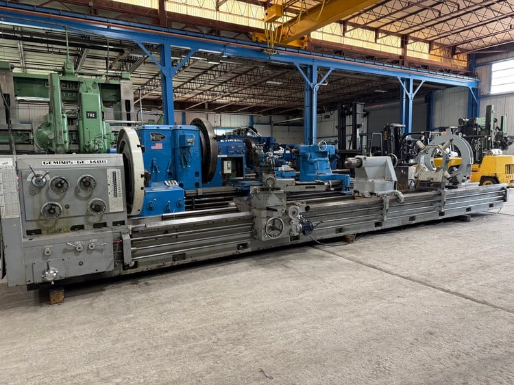 57" x 324" Geminis #GE1400, engine lathe, 42" swing over cross slide, 72" swing in gap, 4-1/4" spindle hole - Image 10