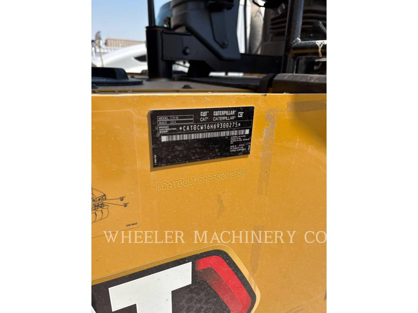 Caterpillar CW16, Pneumatic Tired Compactor, 59 hours, S/N: 69300275, 2026 - Image 7