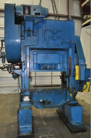 100 Ton, Minster #P2-100-42, straight side double crank press, 1.5" stroke, 18" Shut Height, 2.5" adj. - Image 3