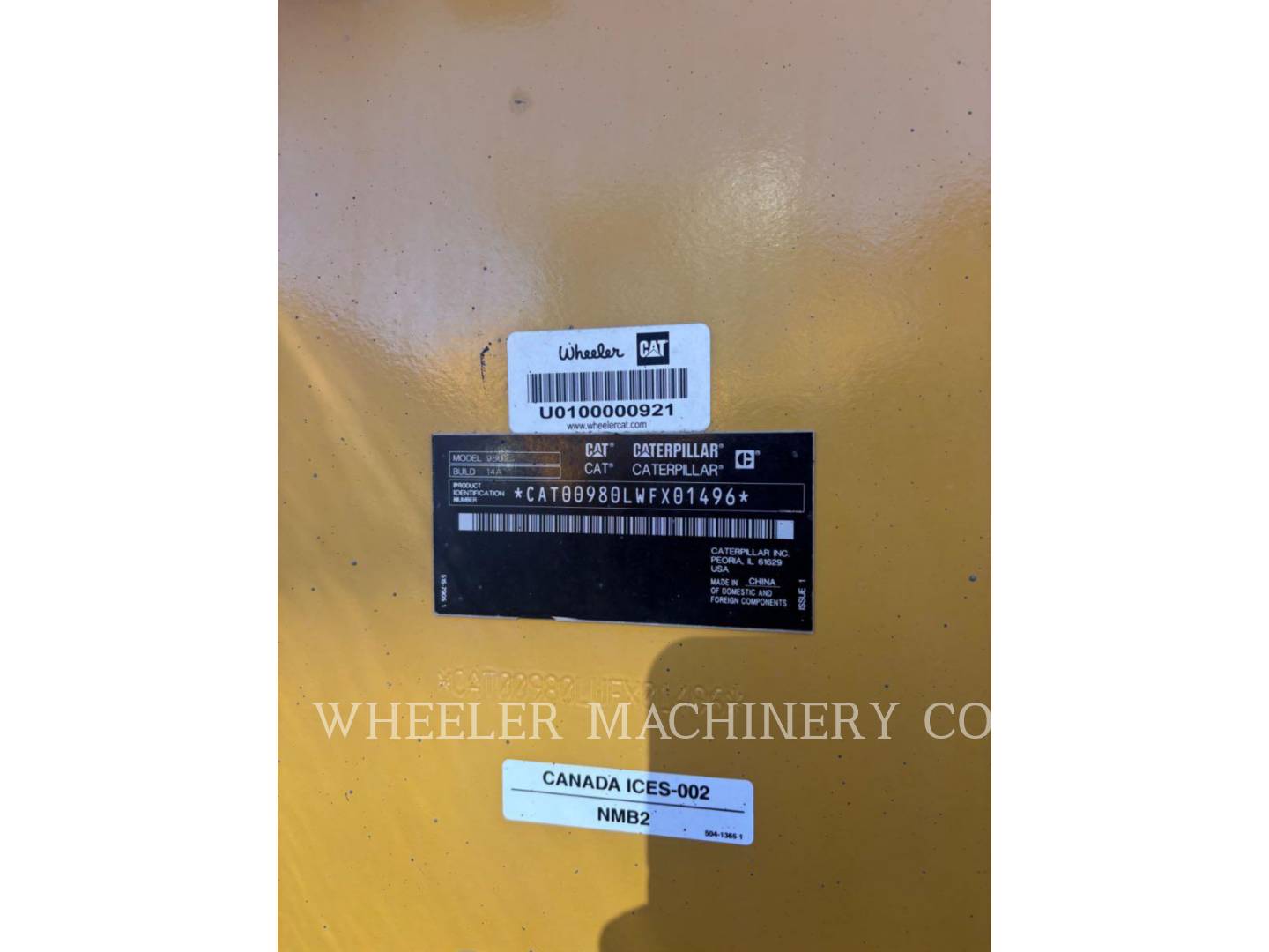 Cat 980, Wheel Loader, 1751 hours, S/N: WFX01496, 2024 - Image 3