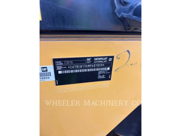 Cat CB15 Crocker-Wheeler VV, Twin Drum Roller, 1587 hours, S/N: M9401059, 2023 - Image 2