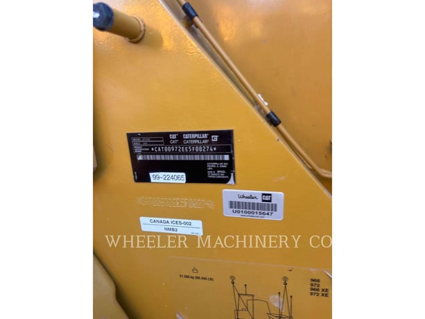 Cat 972 XE QC, Wheel Loader, 2377 hours, S/N: E5F00274, 2023 - Image 3