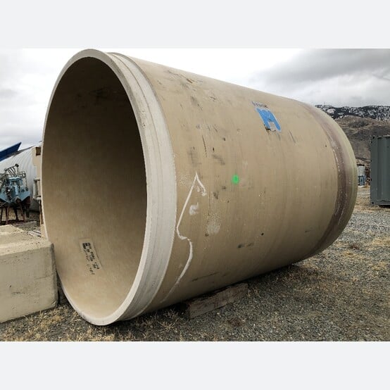 Hobas, Heavy Duty Fiber-Composite Pipe, 8'-5" outside dimension x 7'-8" ID, 3" thickness, 10' lengths, (9 - Image 2