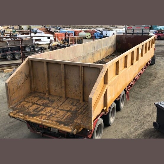 9'-8" width x 40' L x 5' H Shale Bin, 60" high sides, 10" x 6" HSS runner skid, 4" x 4" HSS frame, cable - Image 3