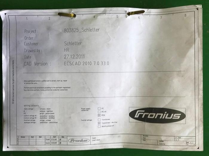 Fronius #FRT150, Welding Positioner, 150 KG Capacity, tailstock, 2011 - Image 9