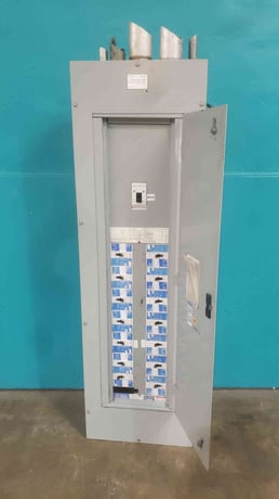 400 Amp. Westinghouse, PRL3, main breaker panelboard, 480 Volts, 3 Phase, 42 circuit, Series C FDB - Image 1