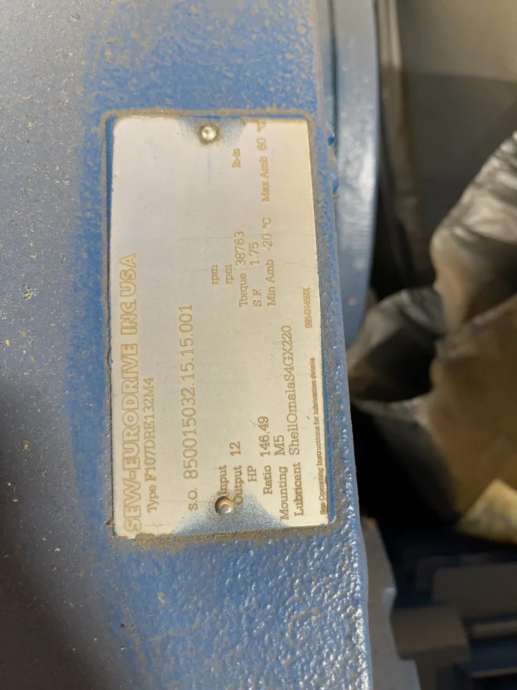 7.5 HP Sew #850015032.15.15.001, Gear Drive, 146.49:1 Ratio - Image 5