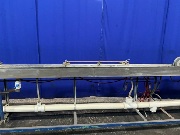 9" x 360" x 6" Large Quench Tank, 6 Wheel, 10 Valves - Image 1