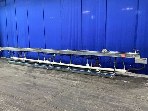 9" x 360" x 6" Large Quench Tank, 6 Wheel, 10 Valves - Image 3