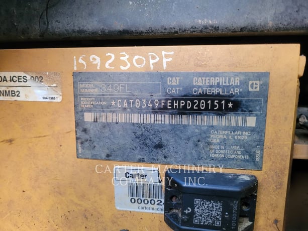 Caterpillar 349FL, 8189 hours, S/N: HPD20151, 2018 - Image 6