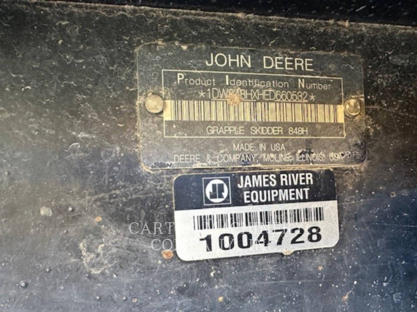 John Deere 848H, Skidder, 12402 hours, S/N: 1DW848HXHED660532, 2014 - Image 8