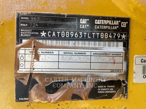 Caterpillar 963-12, Track Loader, 8429 hours, S/N: LTT00479, 2021 - Image 6