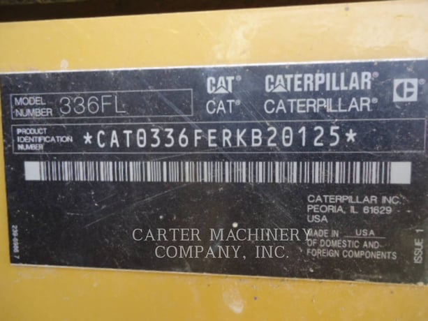 Caterpillar 336FL, 12029 hours, S/N: RKB20125, 2018 - Image 6