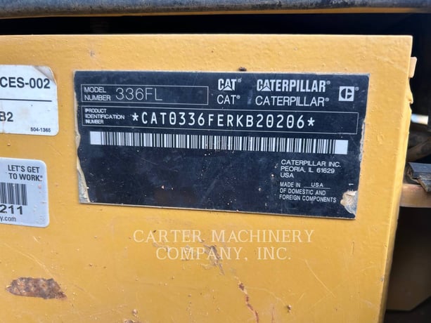 Caterpillar 336FL, 9735 hours, S/N: RKB20206, 2018 - Image 6