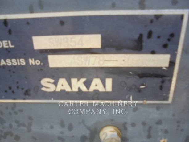 Sakai SW354, Compactor, 4461 hours, S/N: 4SW78-30226, 2019 - Image 6