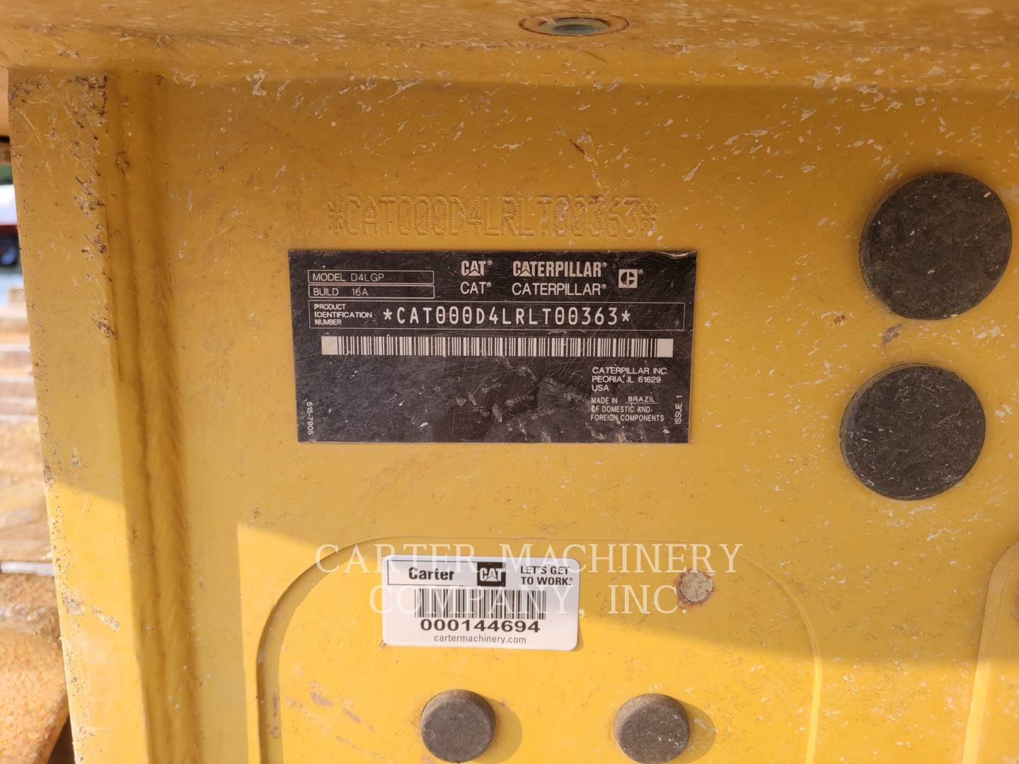 Caterpillar D4-16VP, 7638 hours, S/N: RLT00363, 2022 - Image 6