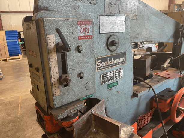 6" x 6" x 3/8" Scotchman #6509-24M,, ironworker, 65 ton, 4 station, 1999 - Image 8