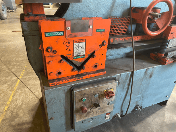 6" x 6" x 3/8" Scotchman #6509-24M,, ironworker, 65 ton, 4 station, 1999 - Image 9