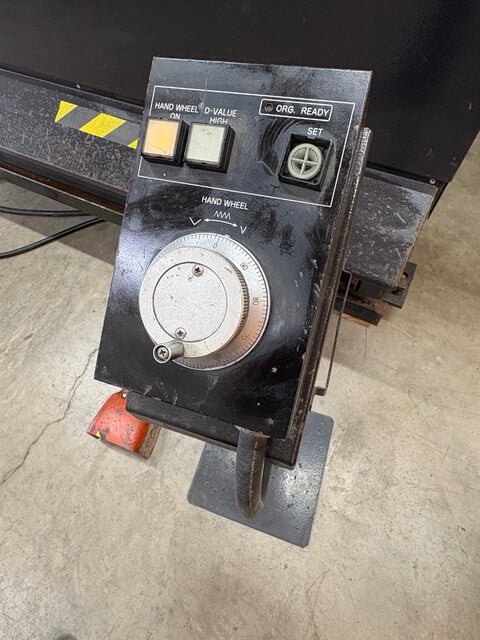 50 Ton, Amada #RG-5020LD, up-acting hydraulic press brake, 6.5'OA, 4" stroke, 15.75" throat, 14.57" open, 1999 - Image 6