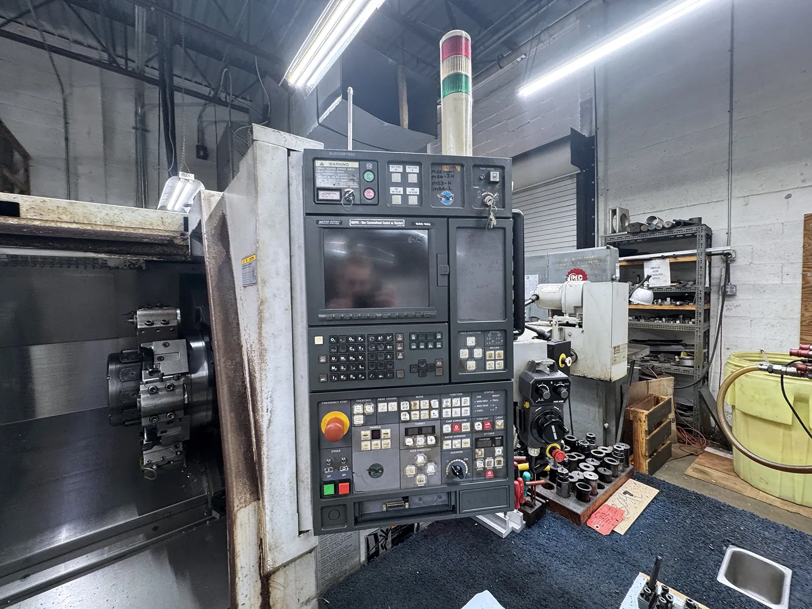 Mori Seiki #SL-204MC, CNC lathe, 26.8" swing, 15.3" dia., 19.5" centers, 8" chuck, 2" bar, 20 HP, 4500 RPM - Image 2