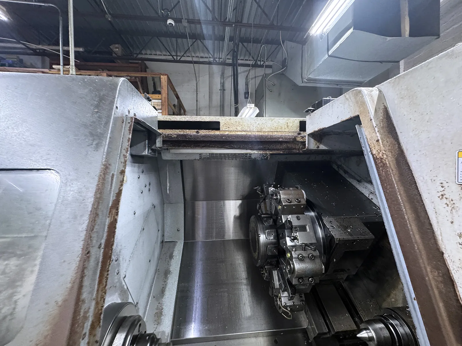 Mori Seiki #SL-204MC, CNC lathe, 26.8" swing, 15.3" dia., 19.5" centers, 8" chuck, 2" bar, 20 HP, 4500 RPM - Image 3
