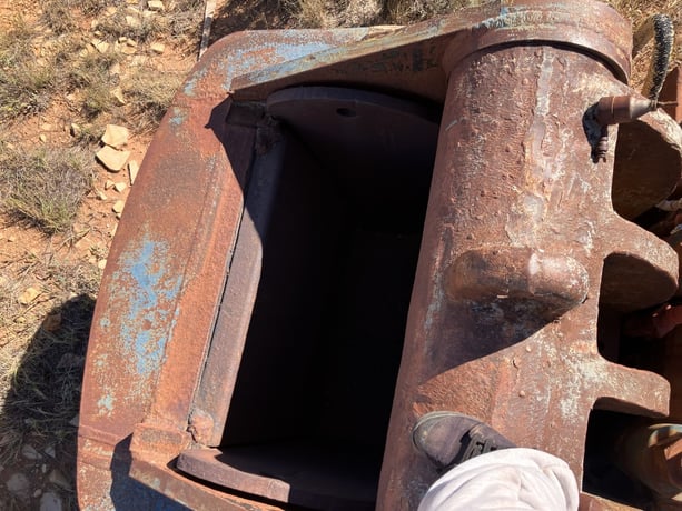 21" x 36" Traylor, Jaw Crusher, 72" flywheel - Image 6