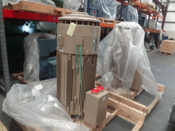 250 HP 1800 RPM General Electric, Frame L5011VP24, VSS, vertical solid shaft, TEFC, new, 2300/4160 Volts (2 - Image 4