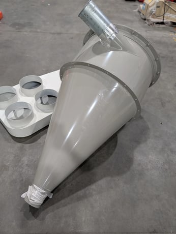 16" x 24" Granutec #TFG-1624-AM50-10, Granulator, 50 HP, (5) rotor knives, 0.38" screen, auger infeed, 7.5 HP - Image 7