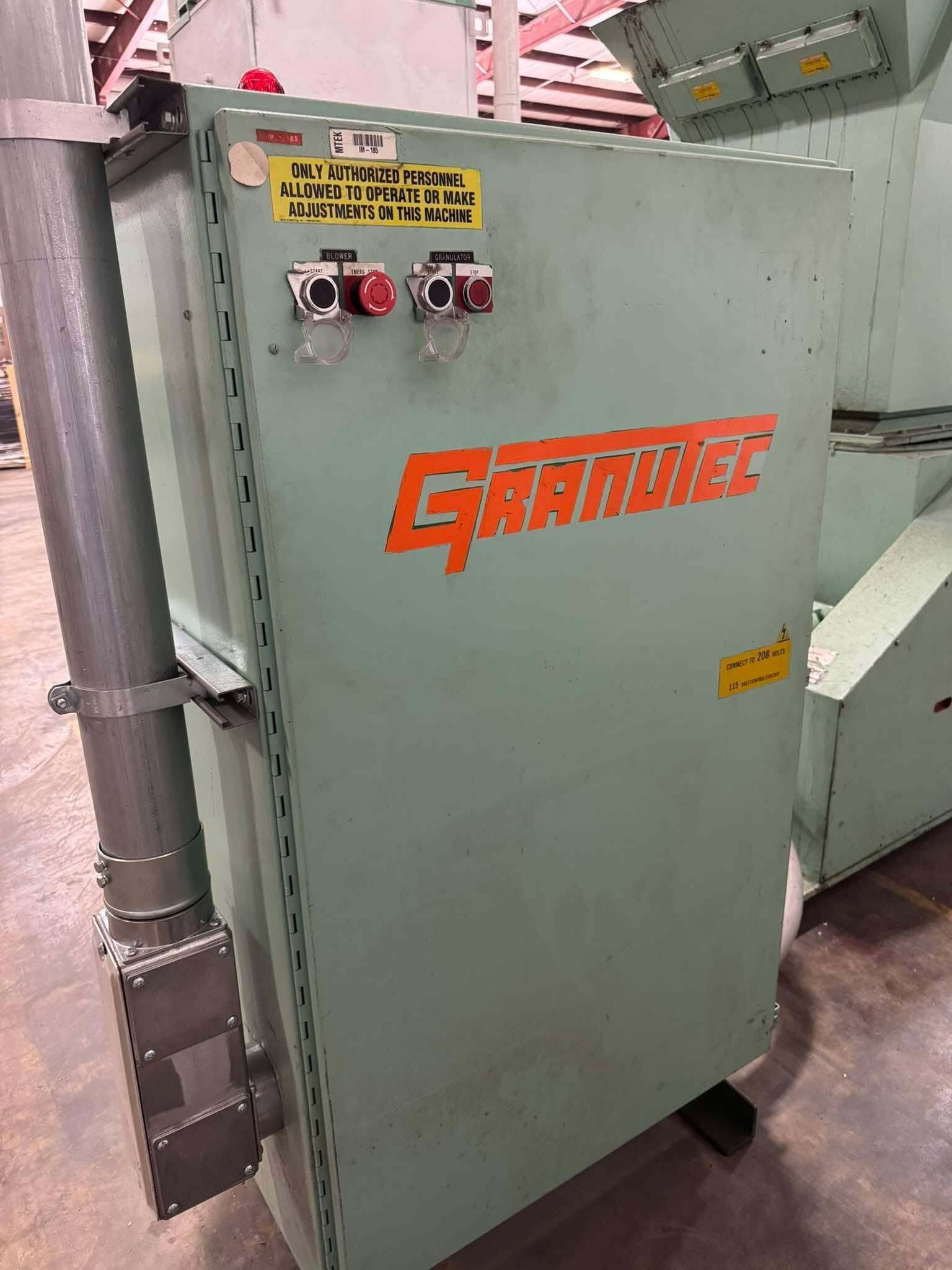 20" x 30" Granutec #TFG2030, Granulator, 2,500 lbs/hr, open type rotor, discharge conveyor, 230/460 V. - Image 3