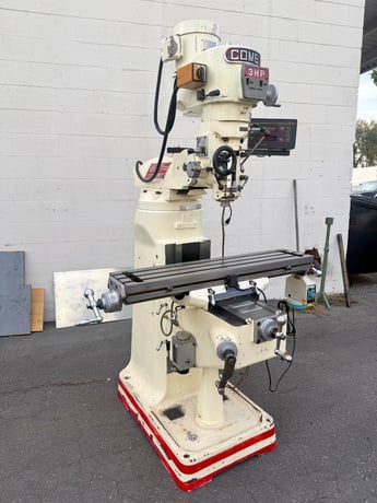 Mighty Comet #3VHG, Milling Machine, 9" x42" table, 3 HP, 24" x12" x16" travel, digital read out, 1-shot - Image 2
