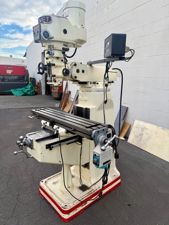 Mighty Comet #3VHG, Milling Machine, 9" x42" table, 3 HP, 24" x12" x16" travel, digital read out, 1-shot - Image 8