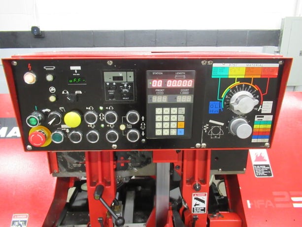 10" x 11" Amada #HFA250W, Programmable Auto Horiz Bandsaw, 1" x.037" x 11' 6" blade, variable speed, 70-262 - Image 6