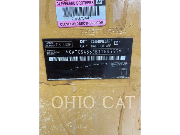 Caterpillar CS433E, Combination Roller, 935 hours, S/N: BTT00333, 2005 - Image 6