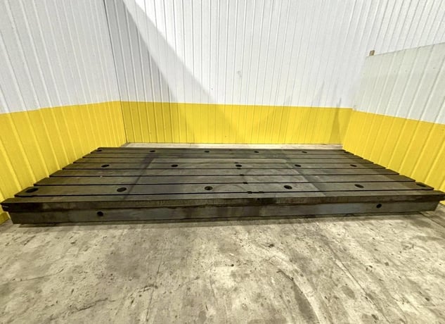 157" x 216.5" Bay Cast, T-slotted cast layout floor plate - Image 2