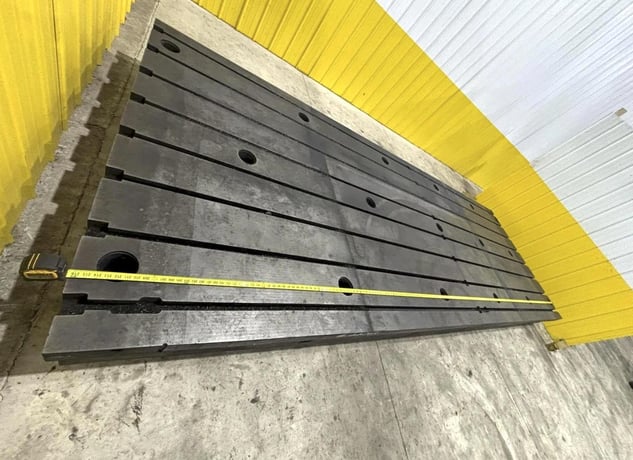 157" x 216.5" Bay Cast, T-slotted cast layout floor plate - Image 4