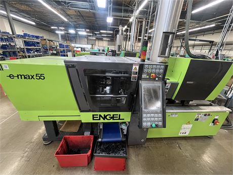 80 Ton, 1.6 oz., Engel #EMax-80/55, all-electric injection molding machine, 14.5" x 14.5" tie bars, 23.2" x - Image 1