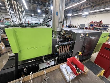 80 Ton, 1.6 oz., Engel #EMax-80/55, all-electric injection molding machine, 14.5" x 14.5" tie bars, 23.2" x - Image 4