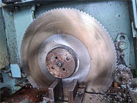 14" Soco #HVS-355FA-DR, automatic heavy duty cold cut saw, 220/440 V., 3 phase, 60 Hz., (1) new and (3) used - Image 7