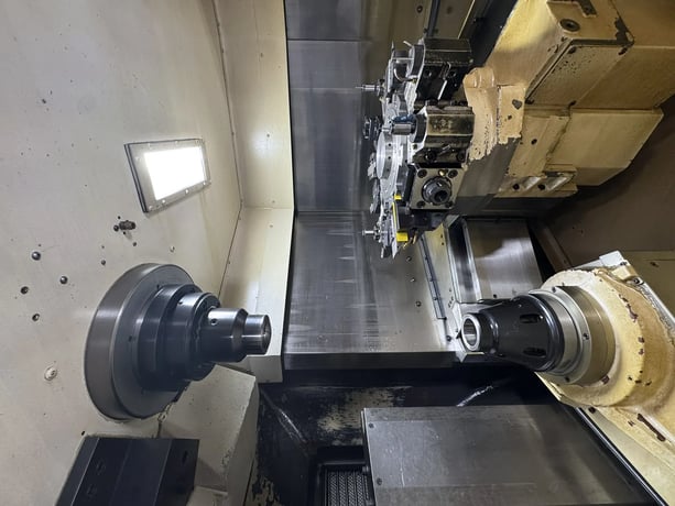 Okuma #Genos-L300-MYW, CNC turning center, 23.6" swing, 20.5" turning length, 10" chuck, 3,800 RPM, 12 - Image 4